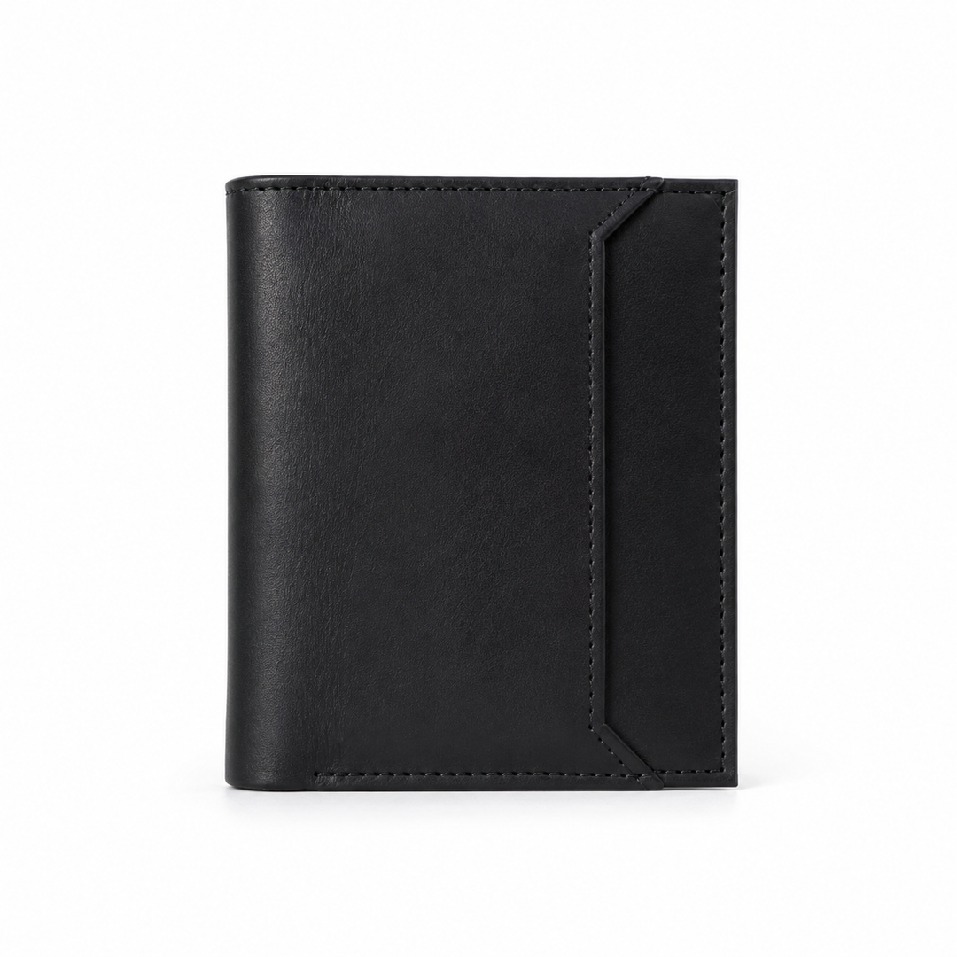 Premium Handmade Black Genuine Leather Wallet for Men