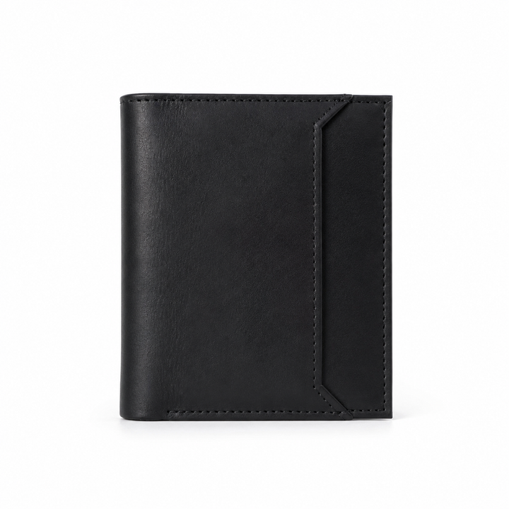 Premium Handmade Black Genuine Leather Wallet for Men