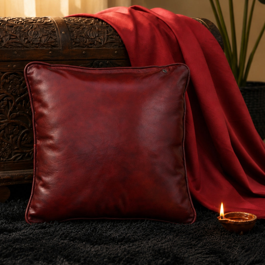 Premium Handmade Genuine Leather Cushion