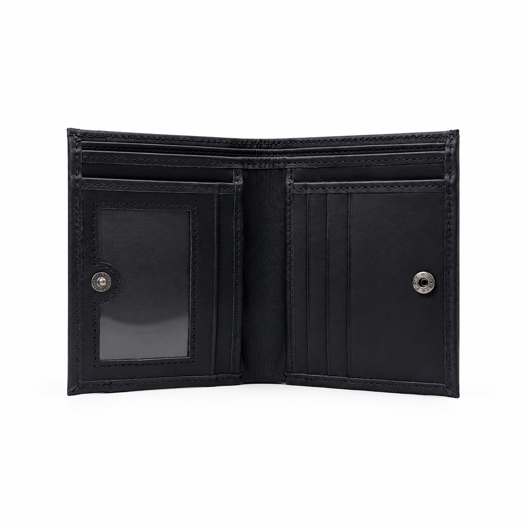 Premium Handmade Black Genuine Leather Wallet for Men