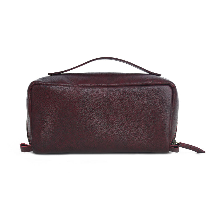 Premium Handmade Genuine Leather Luxury Toiletry Bag & Travel Organizer