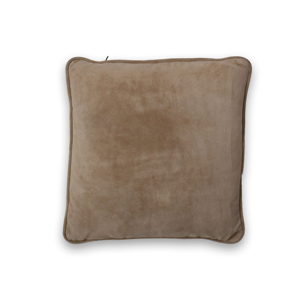 Beige pillow on a white background

