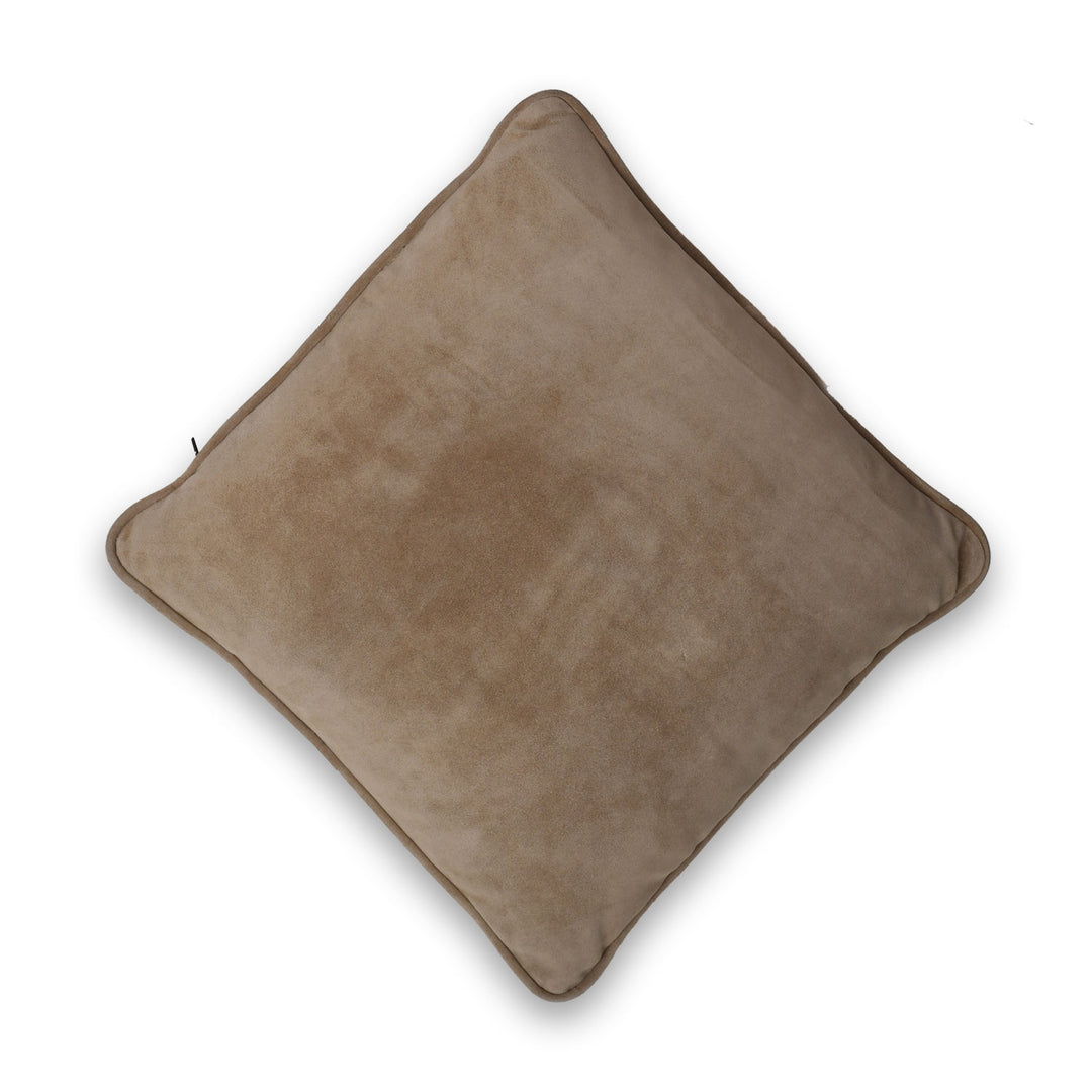 Beige pillow on a white background
