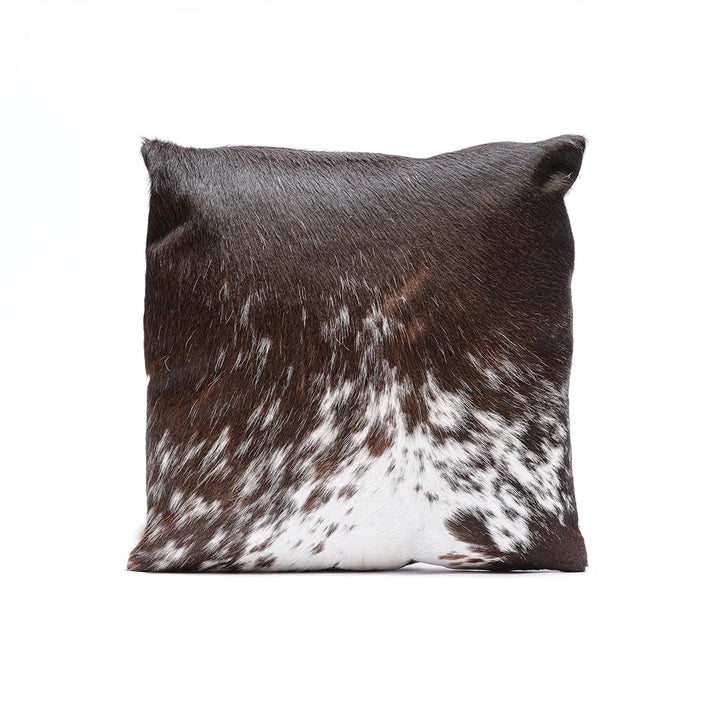 Genuine Hair-on-Hide & Croc Embossed Leather Cushion