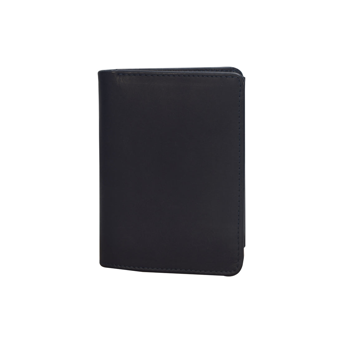 Premium Handmade Genuine Leather Bifold Wallet – Classic Black
