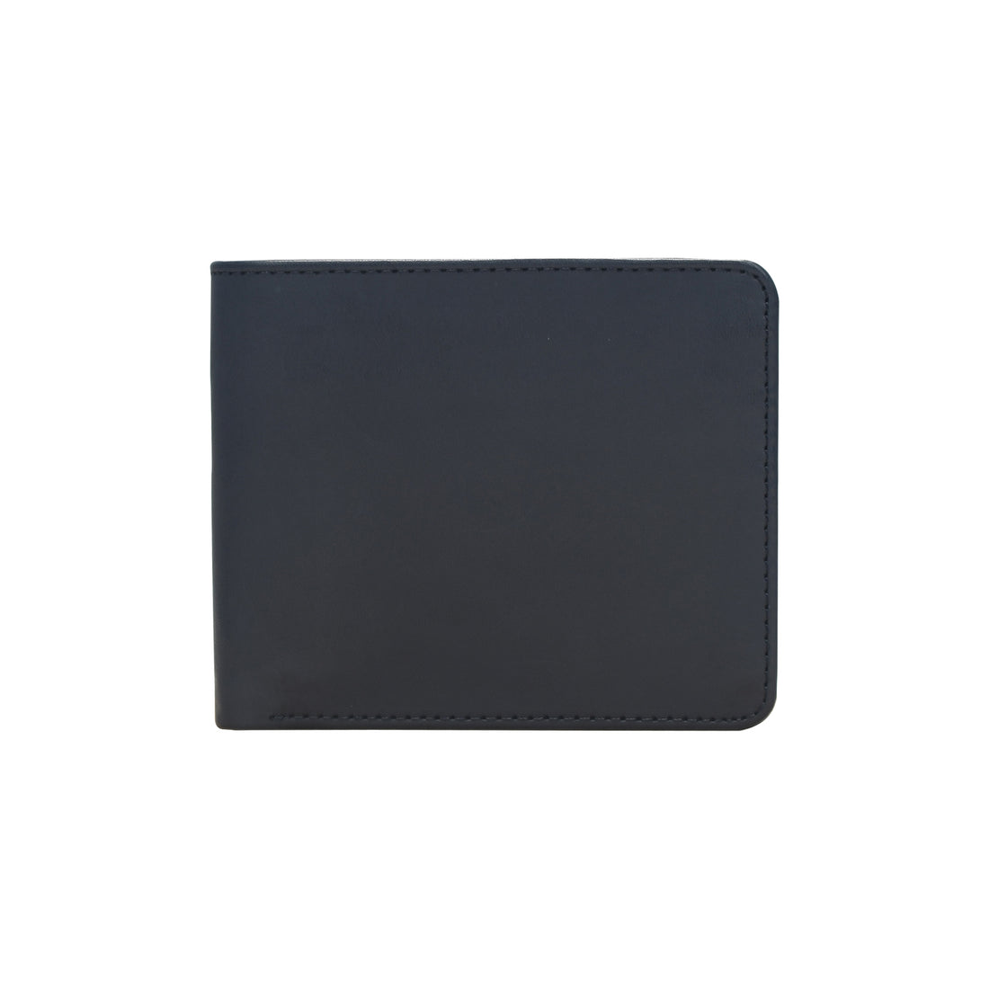 Premium Handmade Genuine Leather Slim Bifold Wallet with ID Window – Classic Black