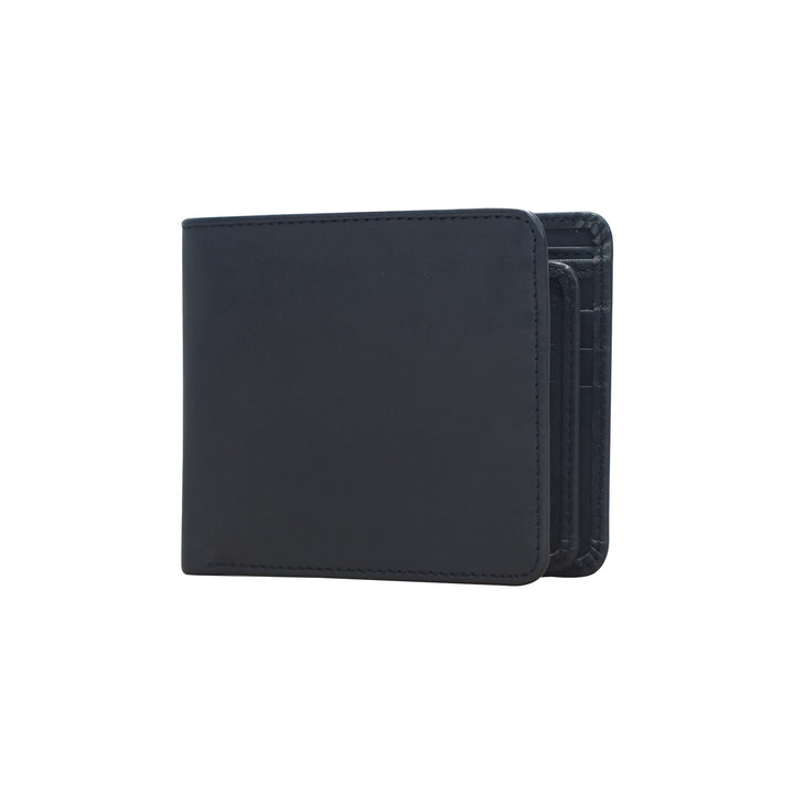 Black wallet on a white background