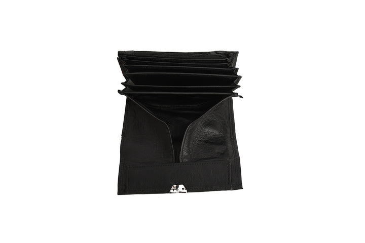 Leather Waiter wallet stacked on a white background