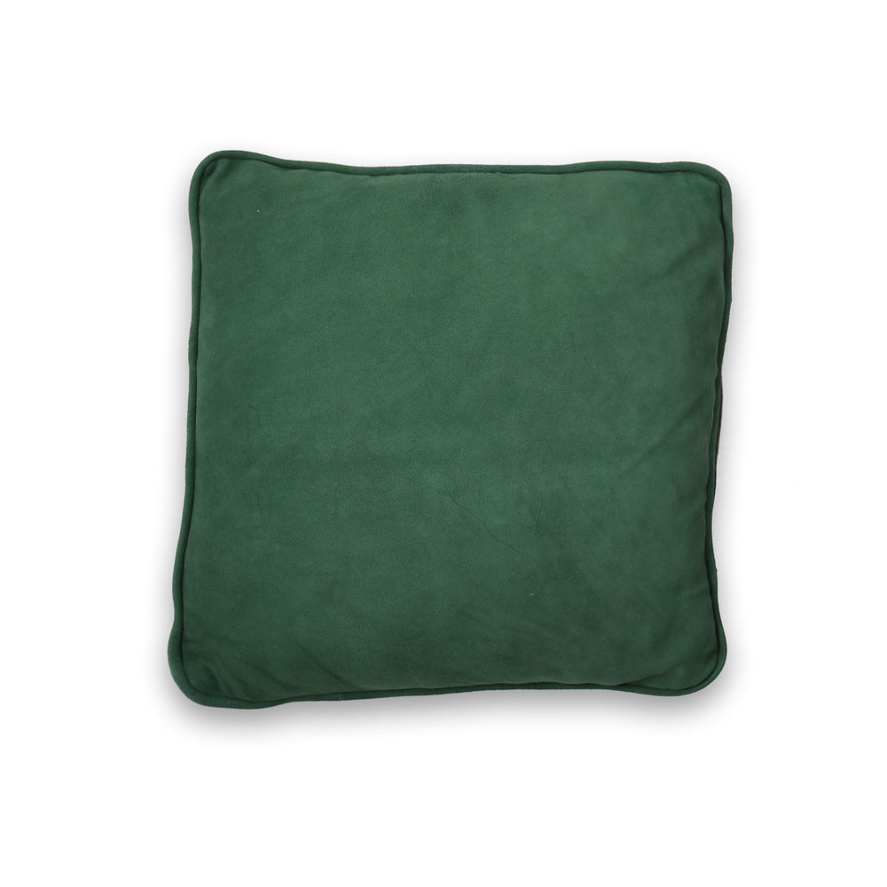 Green pillow on a white background

