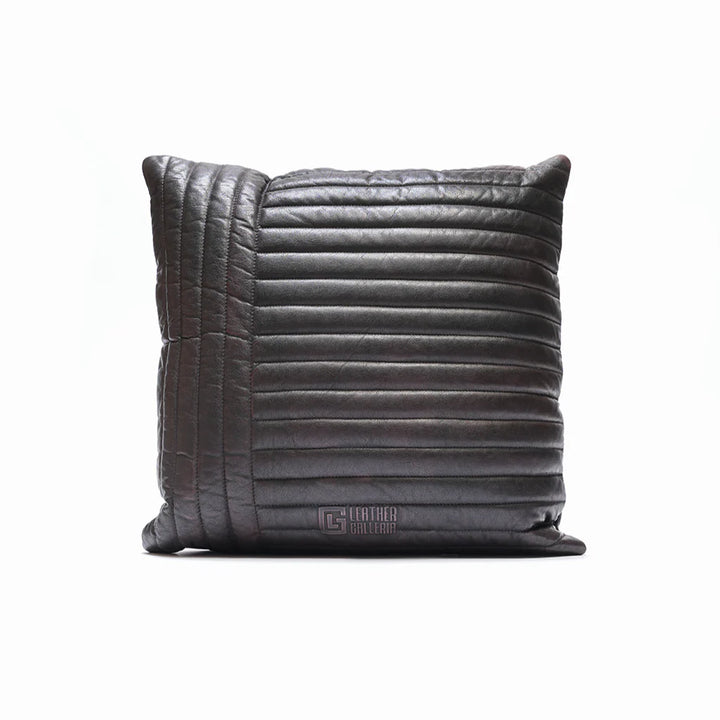 leather cushion on a white background 