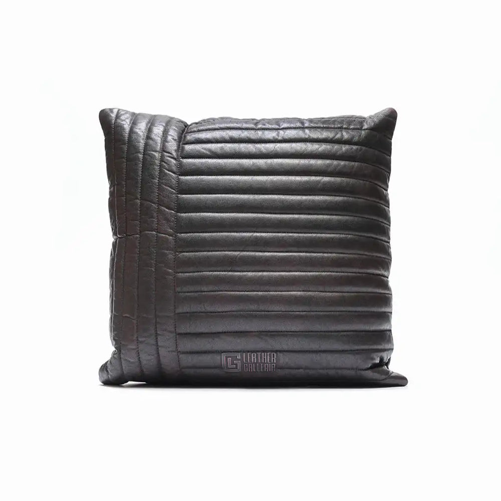 leather cushion on a white background 