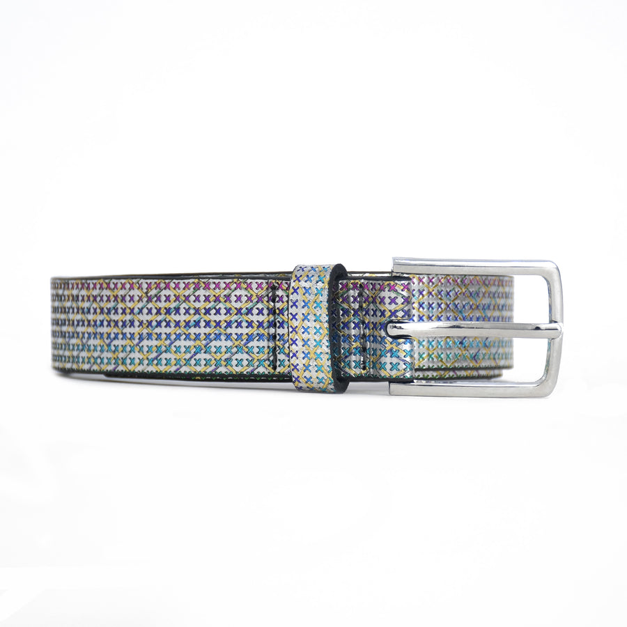 Premium Handmade Genuine Leather Multicolor Ladies Belt