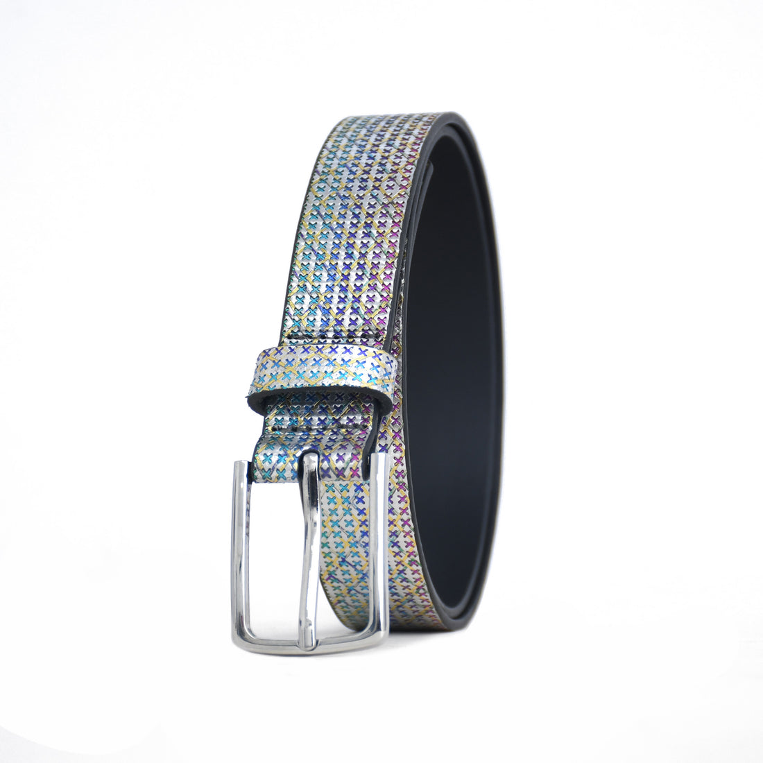 Premium Handmade Genuine Leather Multicolor Ladies Belt
