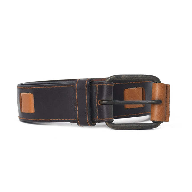 Premium Handmade Genuine Leather Patchwork Stitch Belt for Men