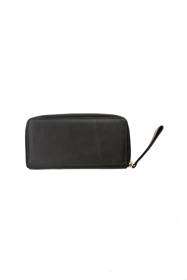 Side view of a Ladies wallet on a white background