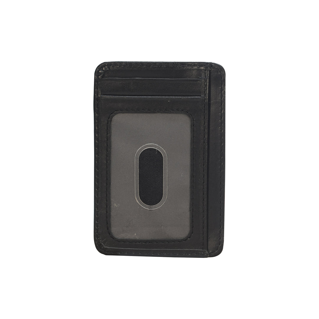 Black cardholder on a white background