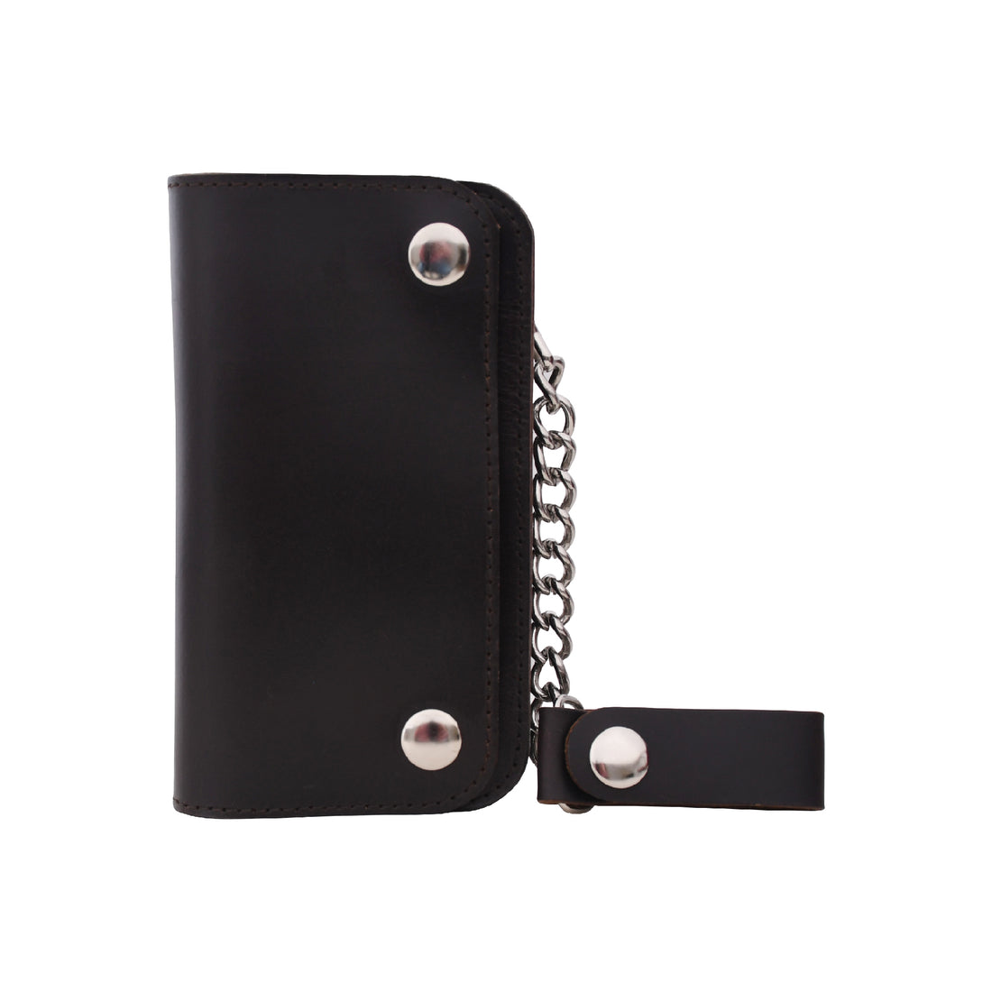 Premium & Genuine Leather Chain Wallet – Modern Biker Essential