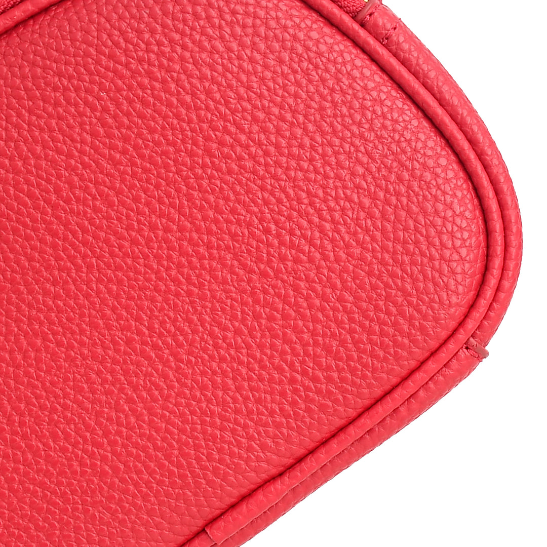 Close-up of a red textured surface