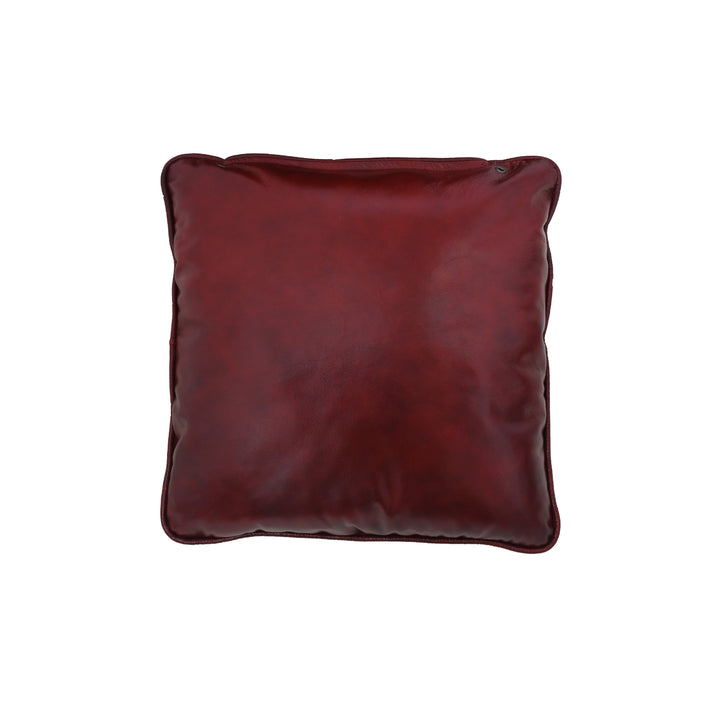 Red cushion on a white background