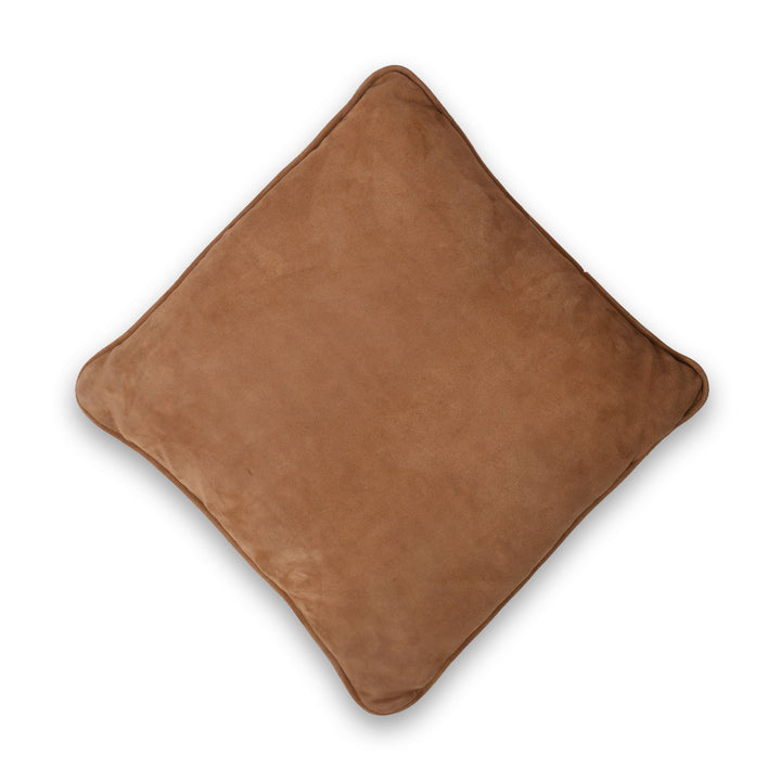 Brown pillow on a white background
