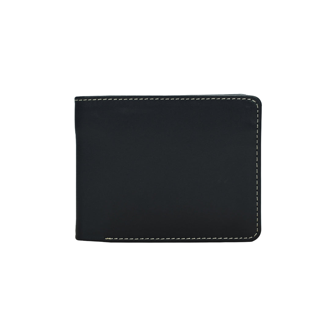 Premium & Genuine Leather Handmade Bi-Fold Wallet – Slim Minimalist Design with Contrast Stitching