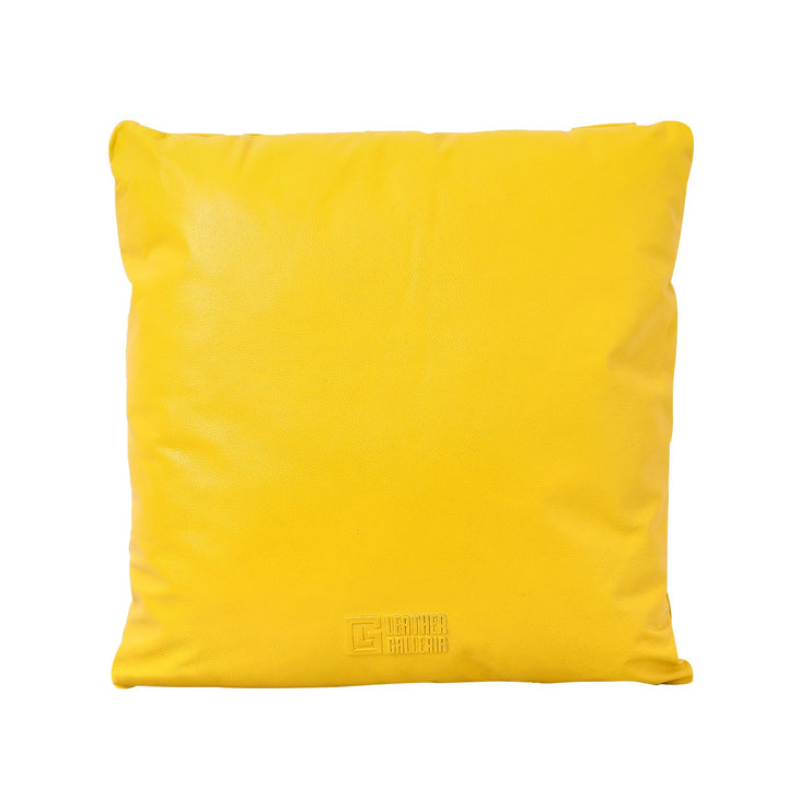 Yellow pillow on a white background

